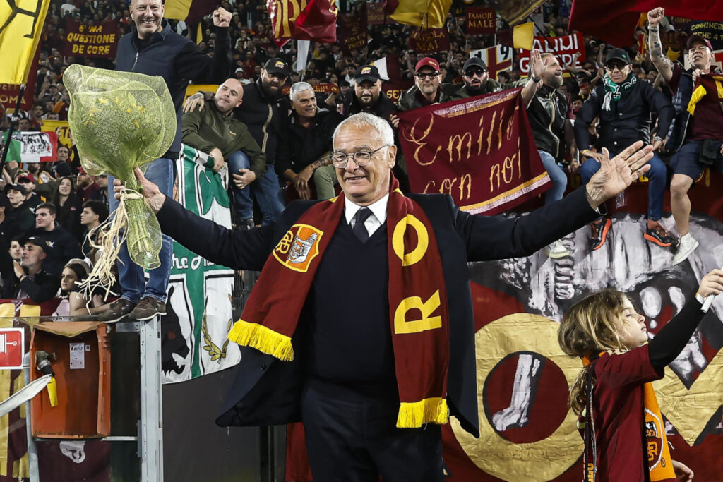 Claudio Ranieri Roma fans goodbye