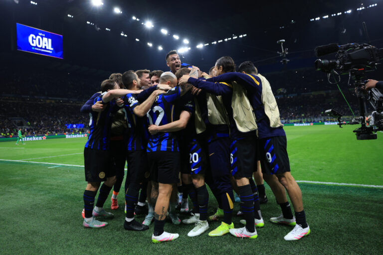 Inter celebrate Barcelona