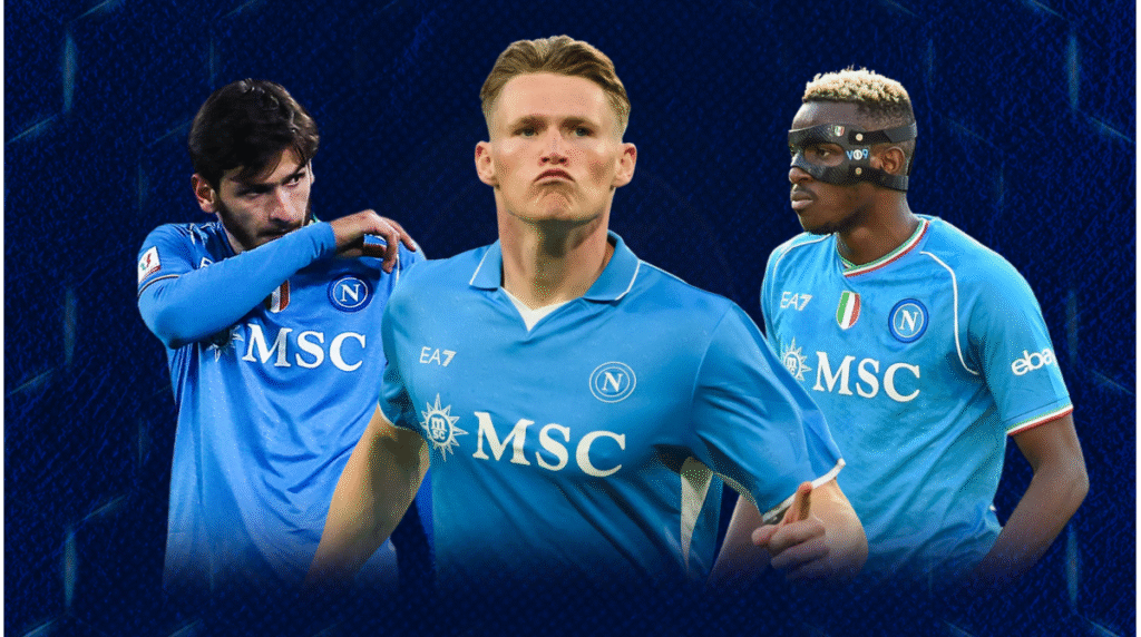 Napoli's 22/23 Scudetto winning team compared to Antonio Conte's Serie A title-chasing side