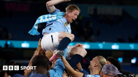 Statue, Pep's tears & a missed sitter - De Bruyne's emotional farewell