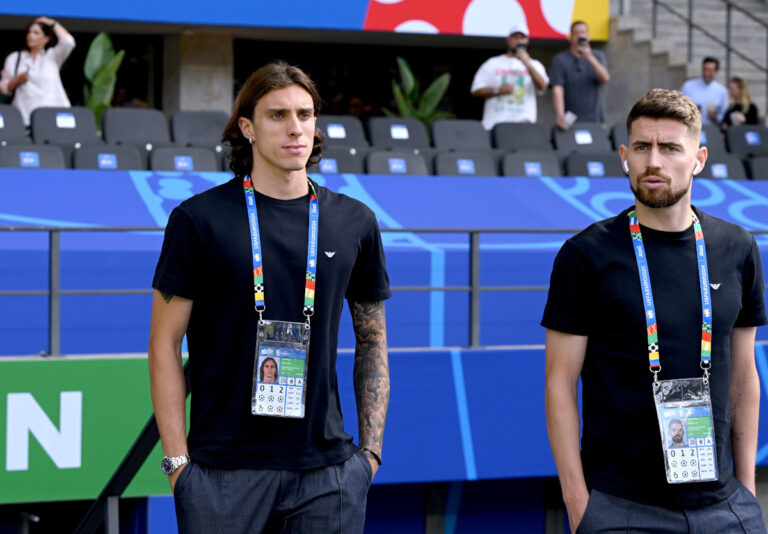 Watch: Calafiori reacts as Jorginho confirms Arsenal exit