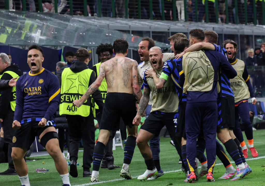 Longest Inter trailing spell in Champions League was 370 seconds